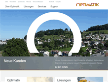 Tablet Screenshot of optimatik.ch